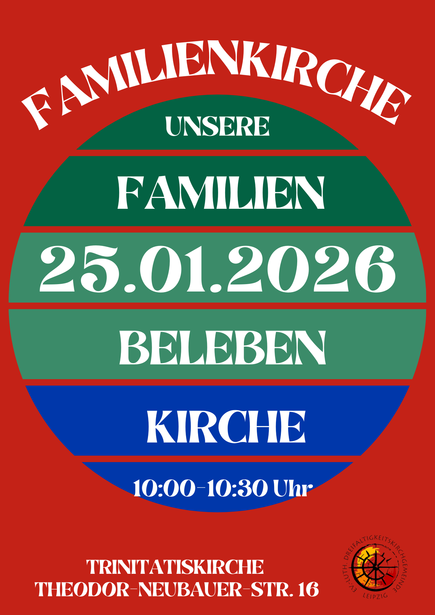 Plakat zur Familienkirche am 25. Januar 2026