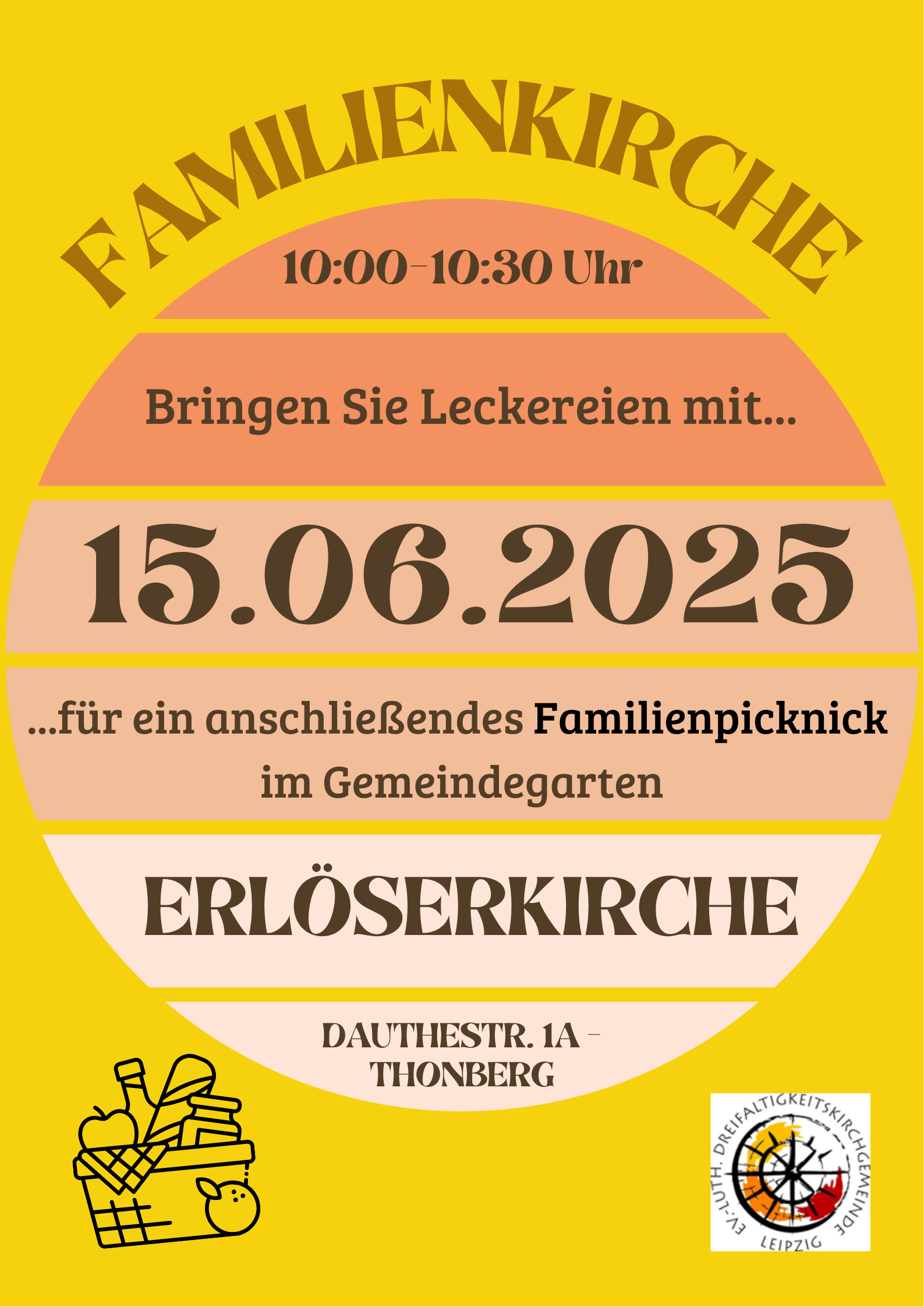 Plakat zur Familienkirche am 15. Juni 2025