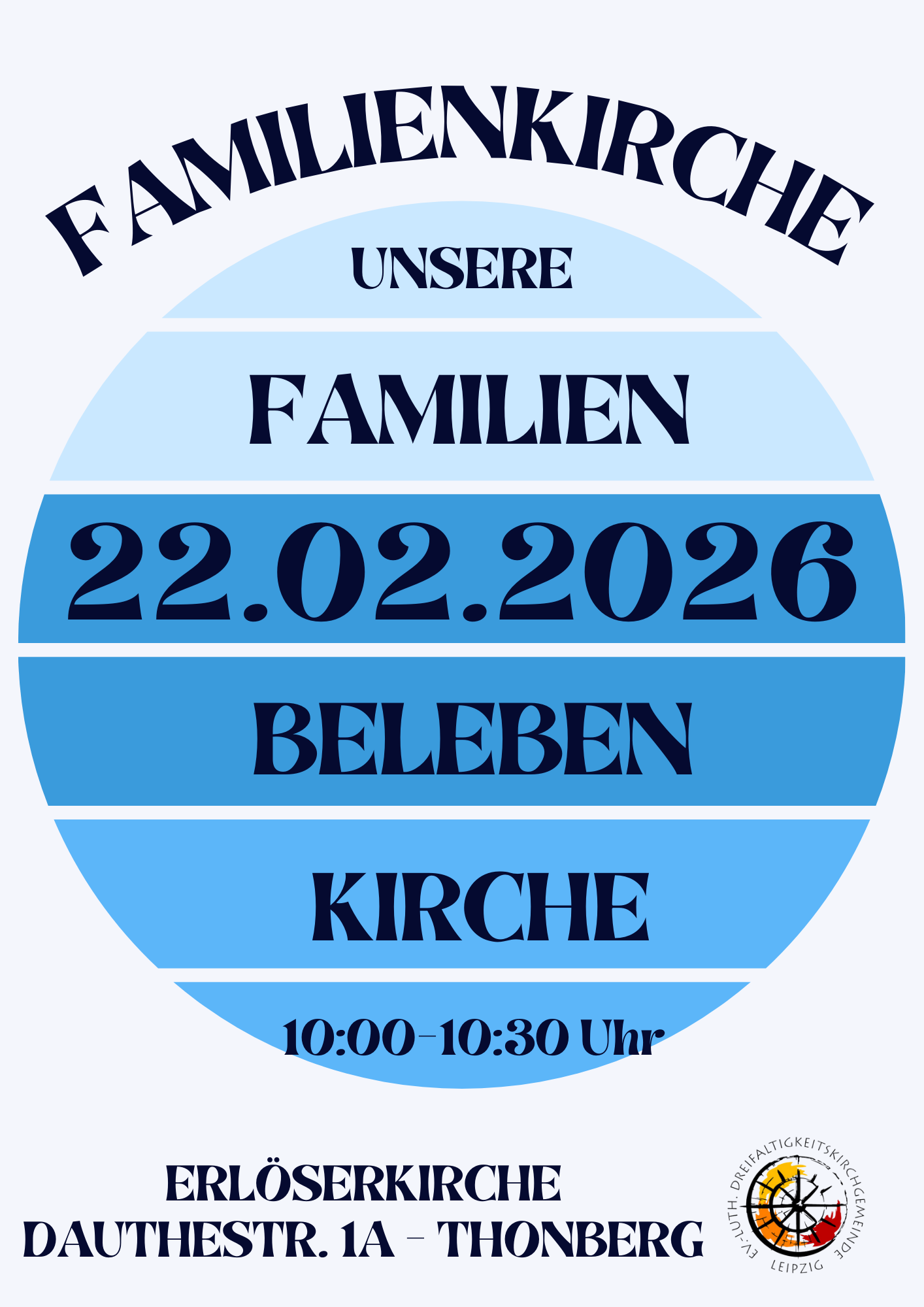 Plakat zur Familienkirche am 22. Februar 2026