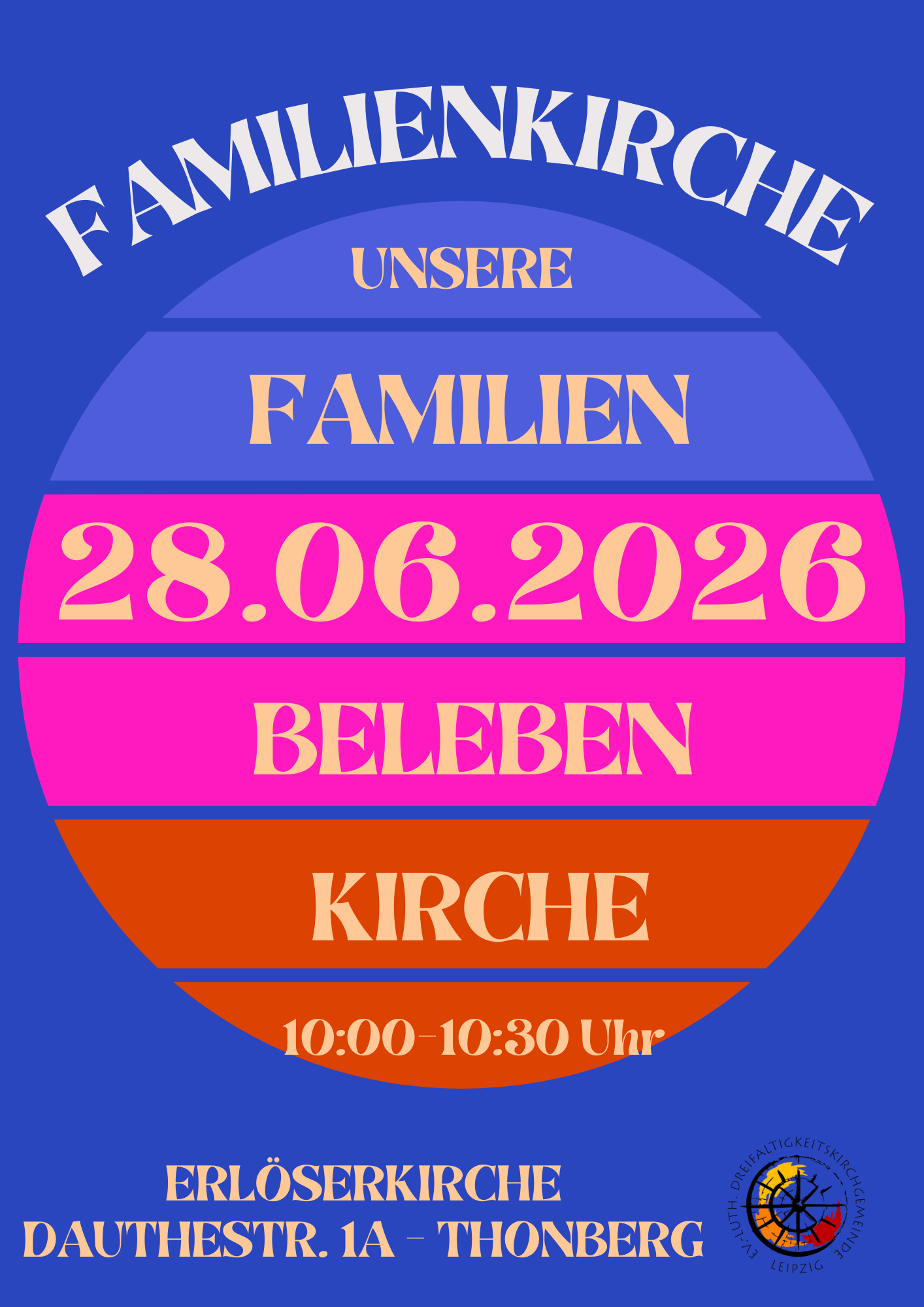 Plakat zur Familienkirche am 28. Juni 2026