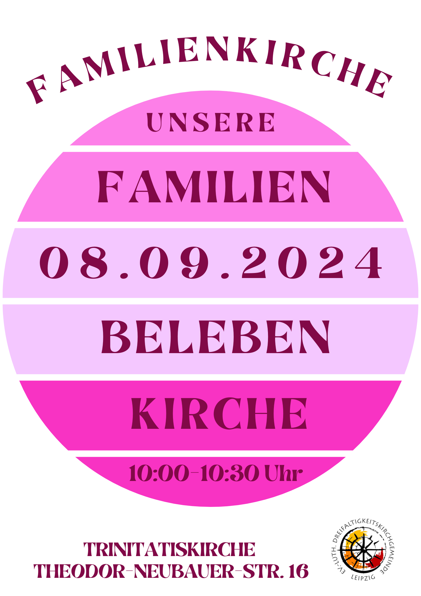 Plakat zur Familienkirche am 8. September 2024