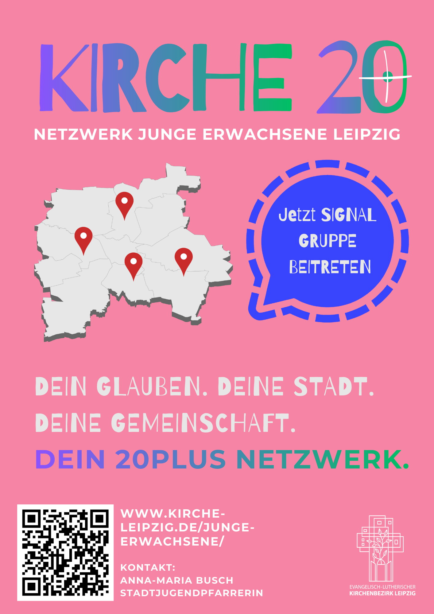 Plakat des Netzwerks 20plus