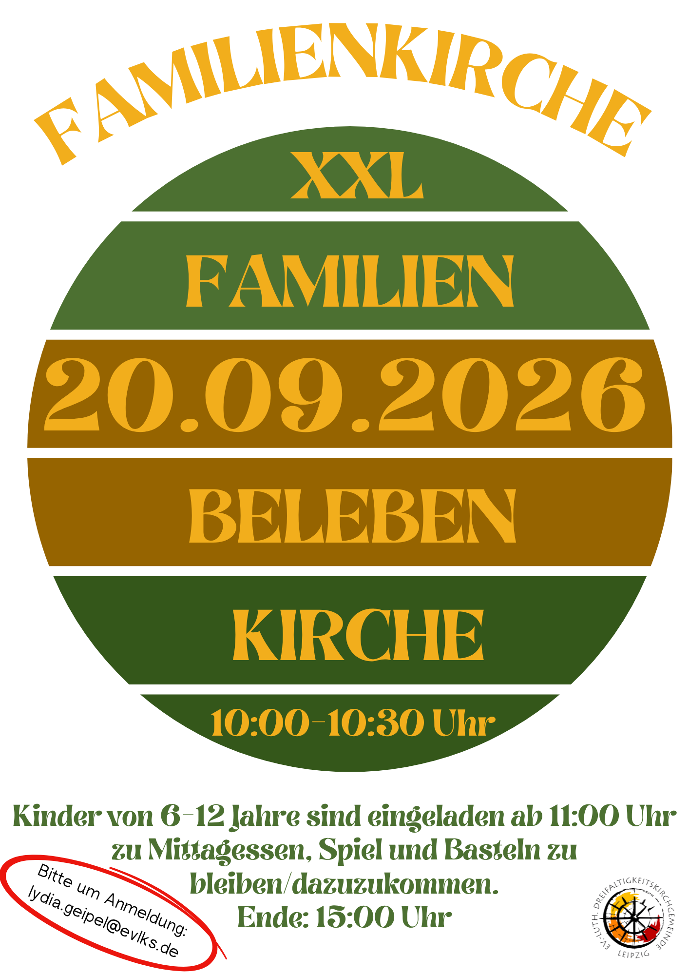 Plakat zur Familienkirche XXL am 20. September 2026